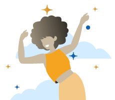femme heureuse