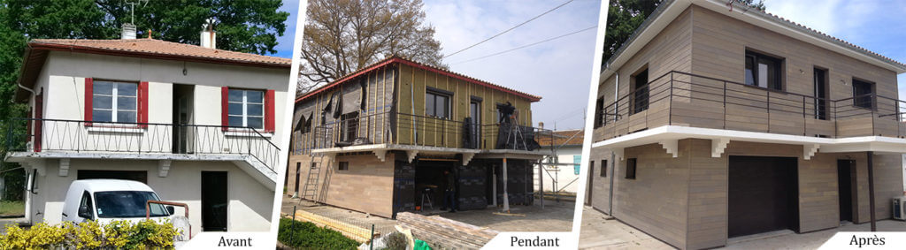 Bardage de maison horizontal