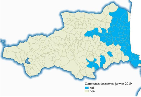 Les communes des Pyrénées-Orientales raccordées au Gaz