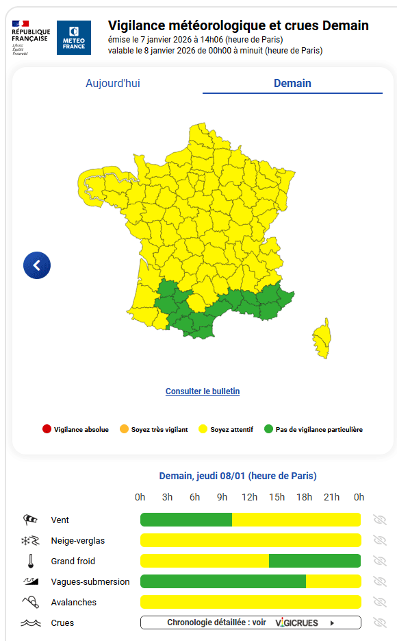 alerte meteo 8 janvier 2026