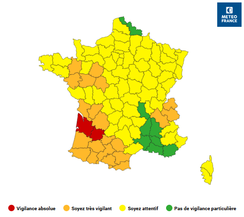 alerte Méteo France 16 février 2026