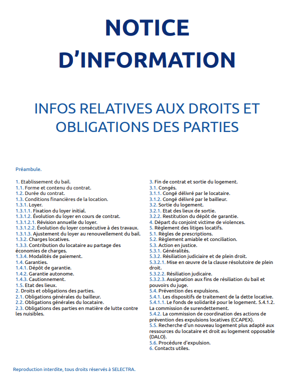 Notice d'information loi Alur PDF