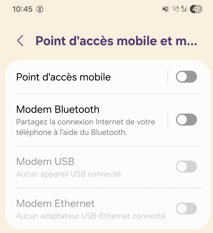 point acces mobile