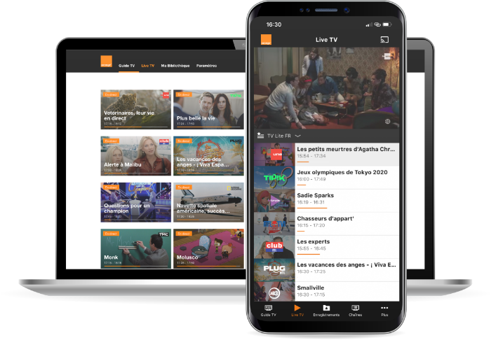 appli tv orange