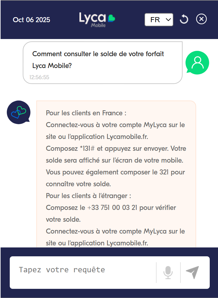 Chat Lycamobile