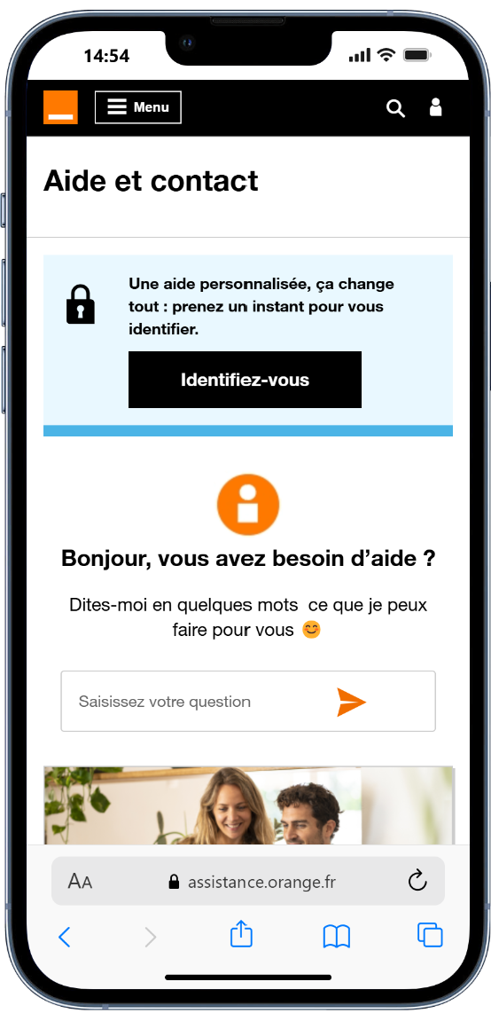 Chat service client Orange