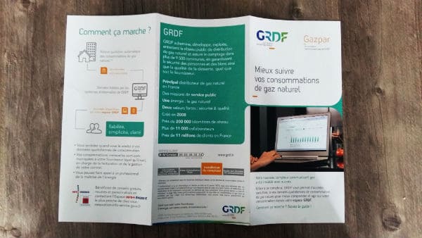 Afficher le fascicule Gazpar en plus grand (verso) fascicule de l'utilisateur Gazpar volet 2