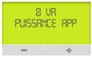 écran du compteur Linky affichant la puissance appelée