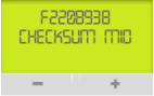 Ecran Linky affichage Checksum ID