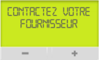 Ecran Linky affichage Contactez votre fournisseur