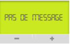 Ecran Linky affichage Pas de message