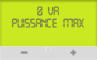 Ecran Linky affichage VA Puissance max