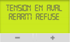 Ecran Linky affichage Surtension en aval réarm refusé