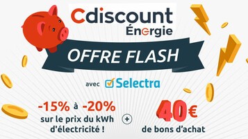 Offre flash Cdiscount Energie Selectra