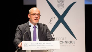 Stéphane Richard, PDG d'Orange lors d'une conférence