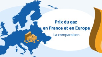 carte de l'Europe avec une flamme de gaz et de l'argent