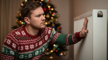 Citerne vide à Noël