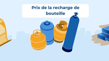 Etapes, prix et modalités d'achat d'une recharge de bouteilles en points de vente.