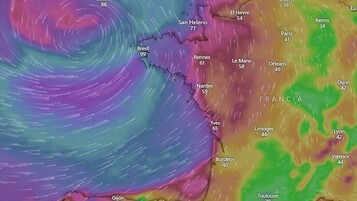 Tempête Ingrid : suivez en direct la carte des rafales sur votre commune (et les prévisions)