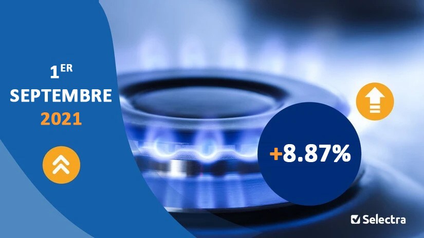 Augmentation du gaz septembre 2021