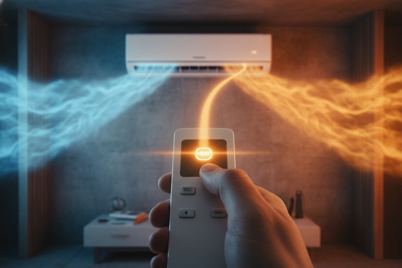 Ce bouton sur la télécommande transforme ma clim en chauffage ultra économique, consommant 40% de moins qu'un radiateur