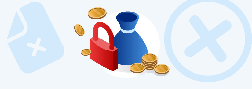 Compte bancaire bloqué