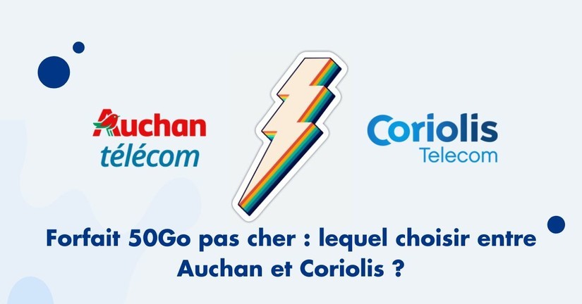 Forfait mobile pas cher 50go auchan et coriolis - duel