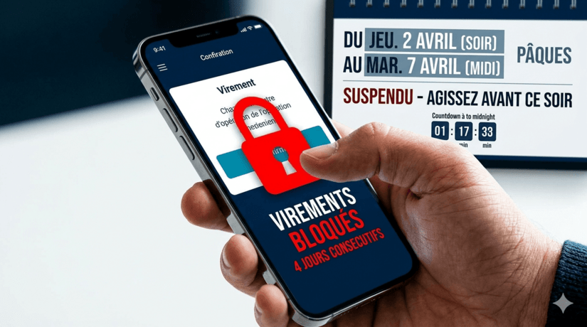 Virements bancaires suspendus jusqu'au 7 avril : ce que vous devez faire avant ce soir